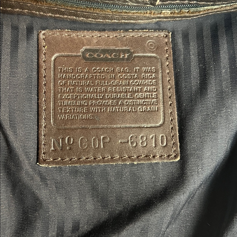 Coach 6810 Vintage Tote Shoulder Bag Brown Leather Classic Old Money Heritage - Picture 6 of 8